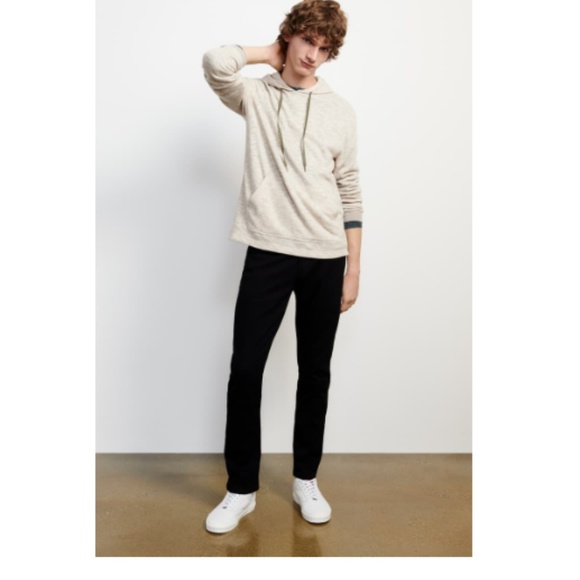 PAIGE Lennox Slim Straight Leg Jeans Black NWOT - Picture 2 of 5